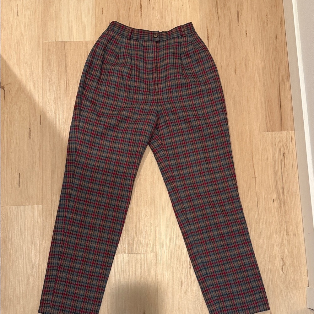 Pendleton Men's Tartan Plaid Pants - Red and Green
